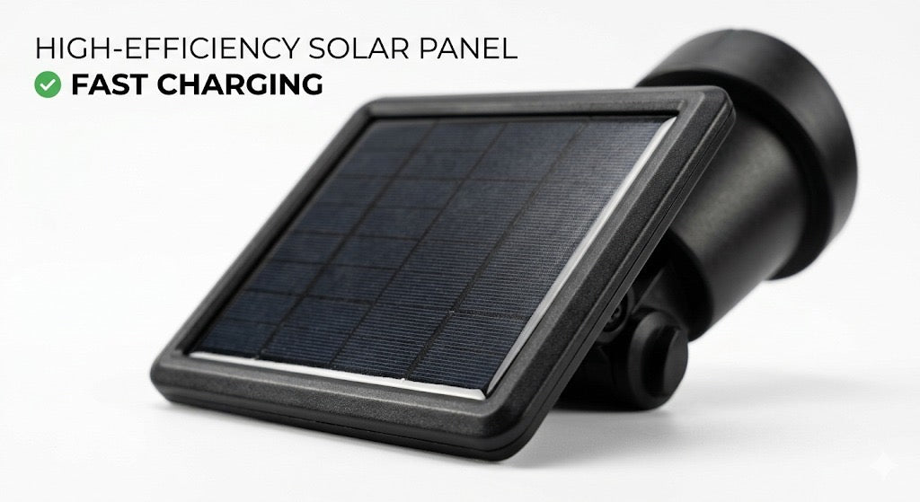 Foco Solar de Jardín 9 LED IP65 | Iluminación Exterior Resistente al Agua