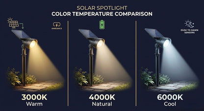 Foco Solar de Jardín 9 LED IP65 | Iluminación Exterior Resistente al Agua