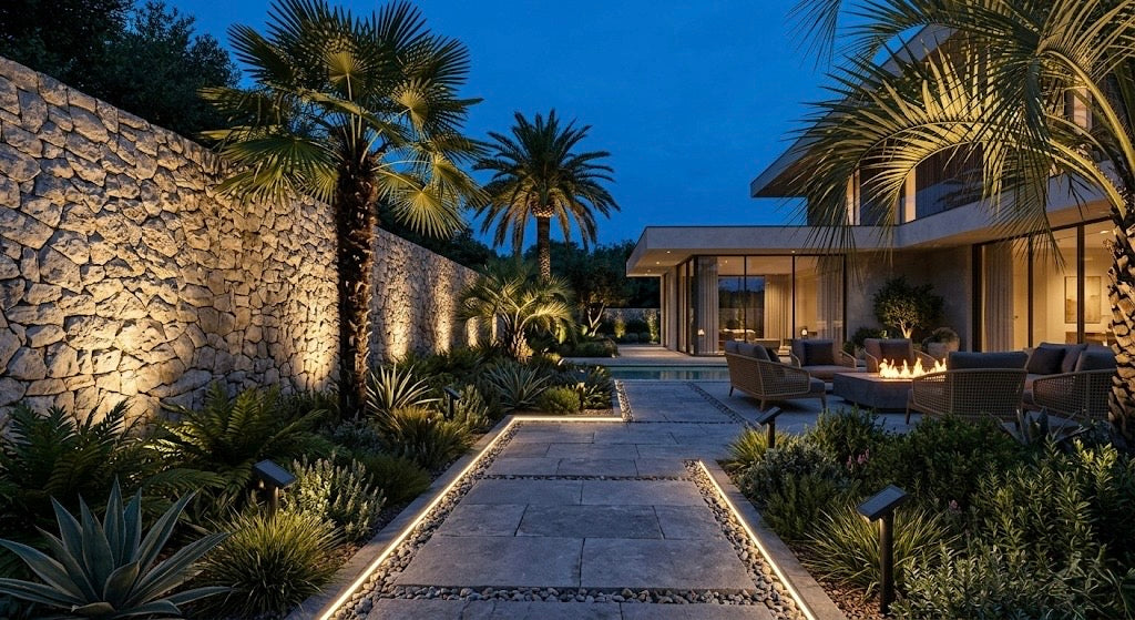 Foco Solar de Jardín 9 LED IP65 | Iluminación Exterior Resistente al Agua